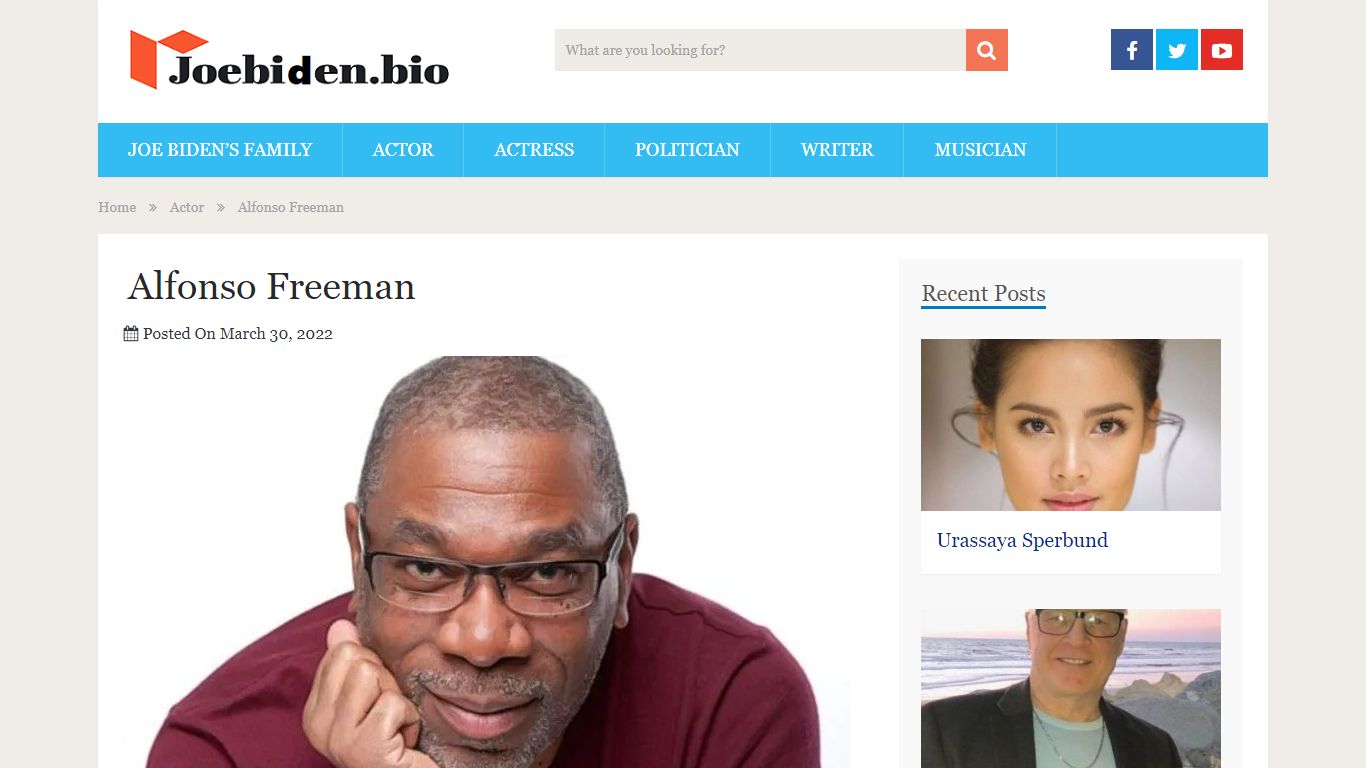Alfonso Freeman Net Worth, Salary, Married, Bio, Family, Career, Fact